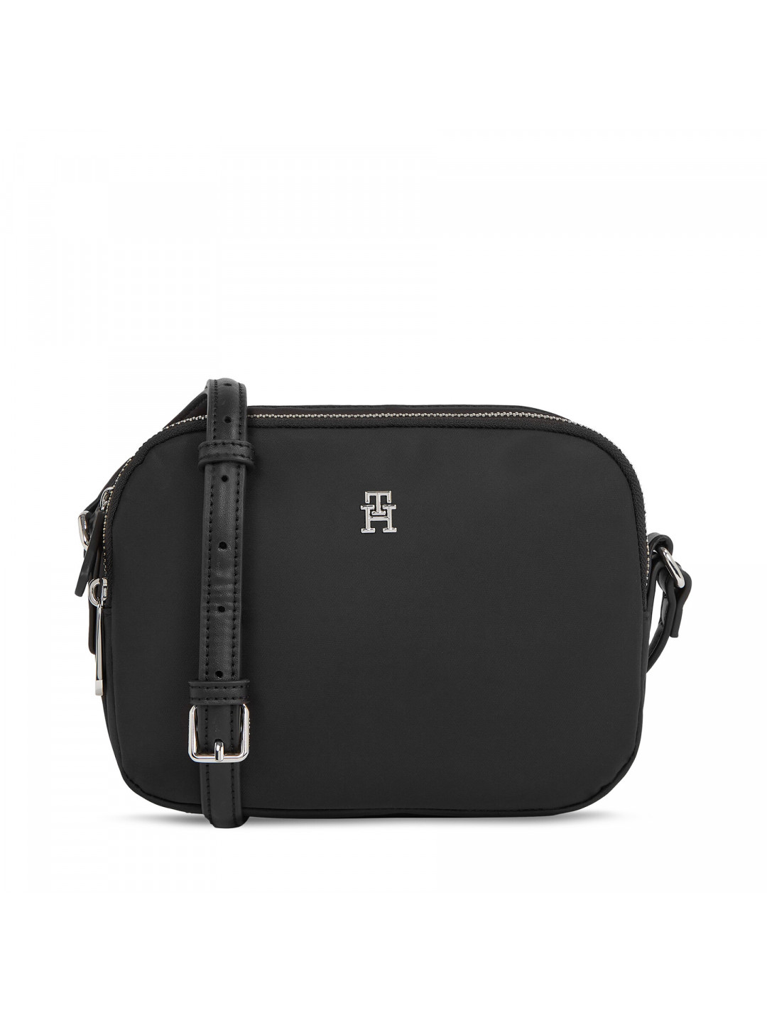 Kabelka Tommy Hilfiger Poppy Th Crossover AW0AW15638 Černá